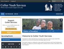 Tablet Screenshot of collieryouthservices.org